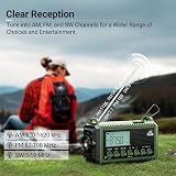 Mesqool Portable Wind Up Solar Emergency Radio AM FM SW with USB Charger view 2
