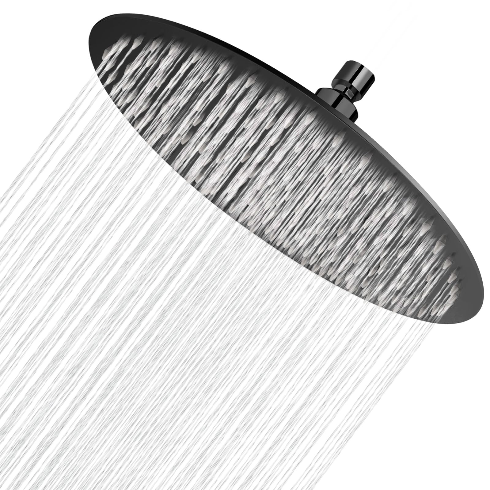 Ohotecy 12 Inch Showerhead Rainfall Round Stainless Steel Shower Head with Anti-Limescale Nozzles 30cm Number of Nozzles: 144