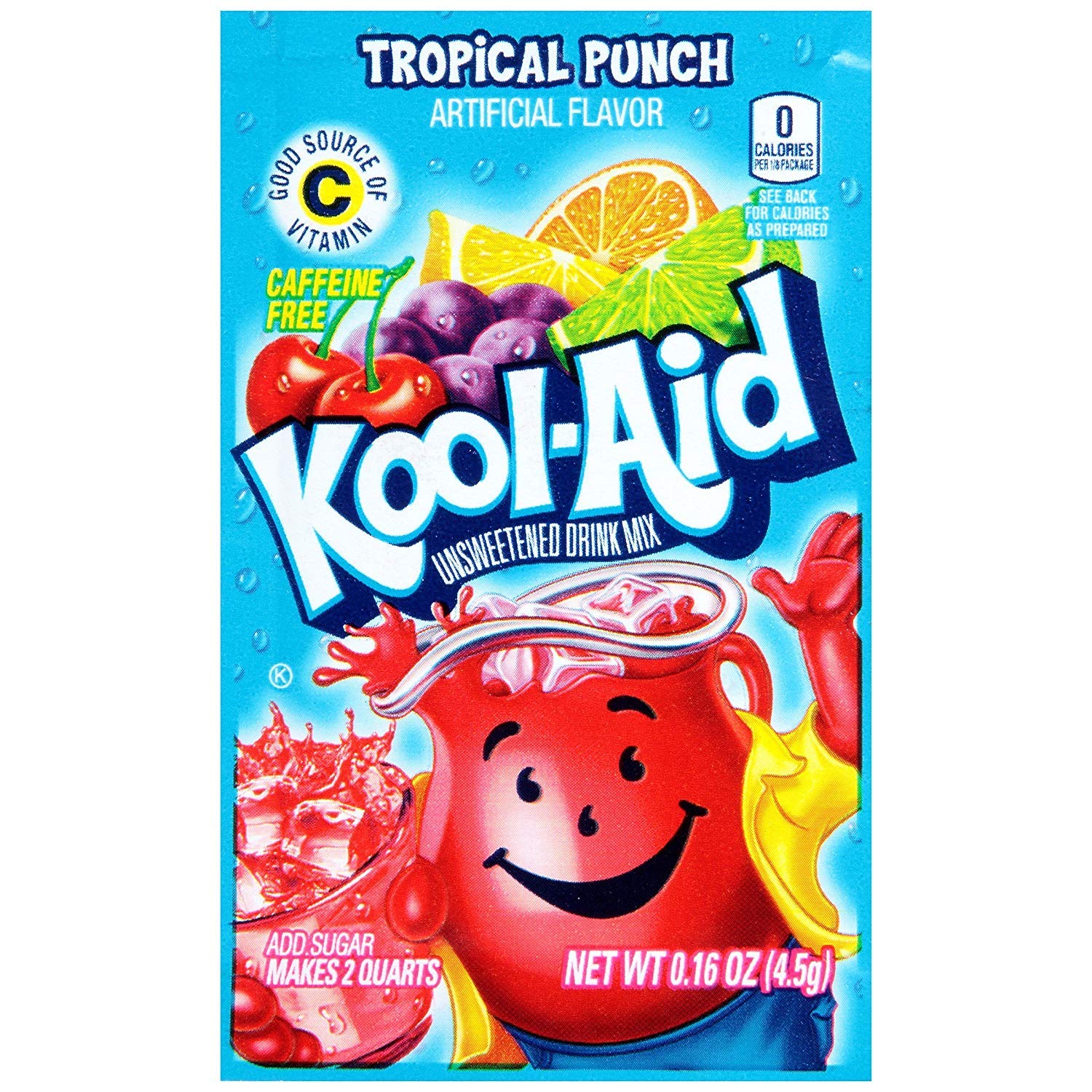 Kool-aid Tropical punch flavor unsweetened Soft drink Mix (043000955437)