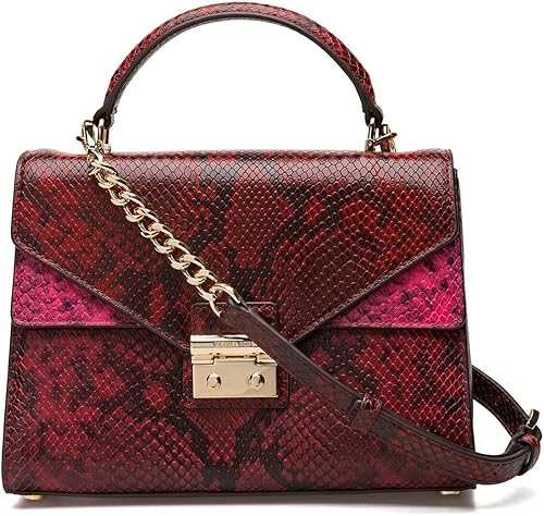 michael kors red snakeskin shoes