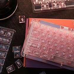 KiiBoom Transparent PC Keycaps Set, 146 Keys