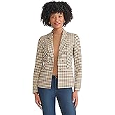 Jones New York Women's Houndstooth Faux Double Breasted Blazer