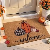 Kelarea Fall Door Mat Welcome Pumpkin, 17