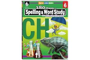 180 Days™: Reading, Vocabulary/Language for 6th Grade Practice Workbook for Classroom and Home, Cool and Fun Practice Created by Teachers