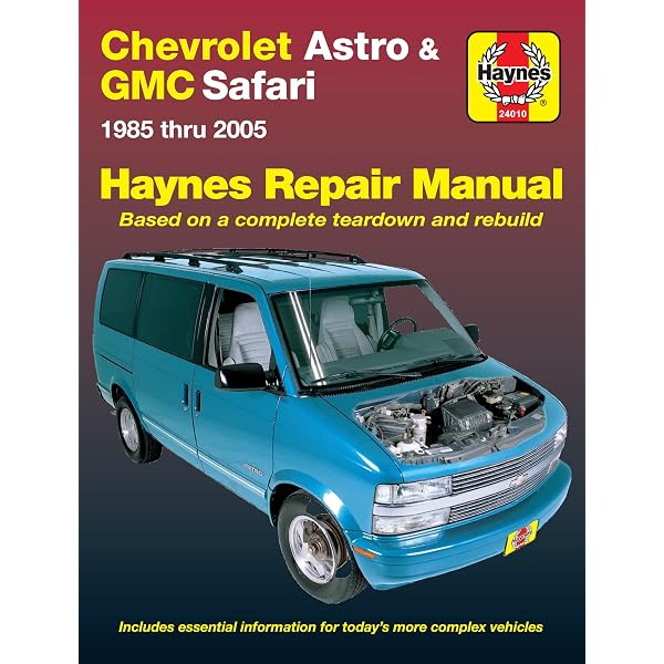 Chevrolet Astro and Gmc Safari Mini Vans Automotive Repair Manual