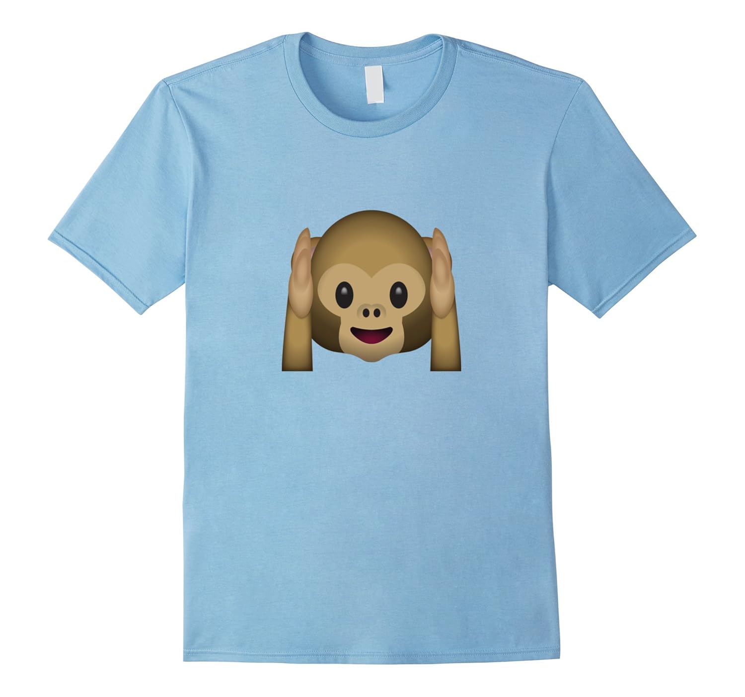 Cute Hear No Evil Monkey Emoji T-Shirt-ANZ