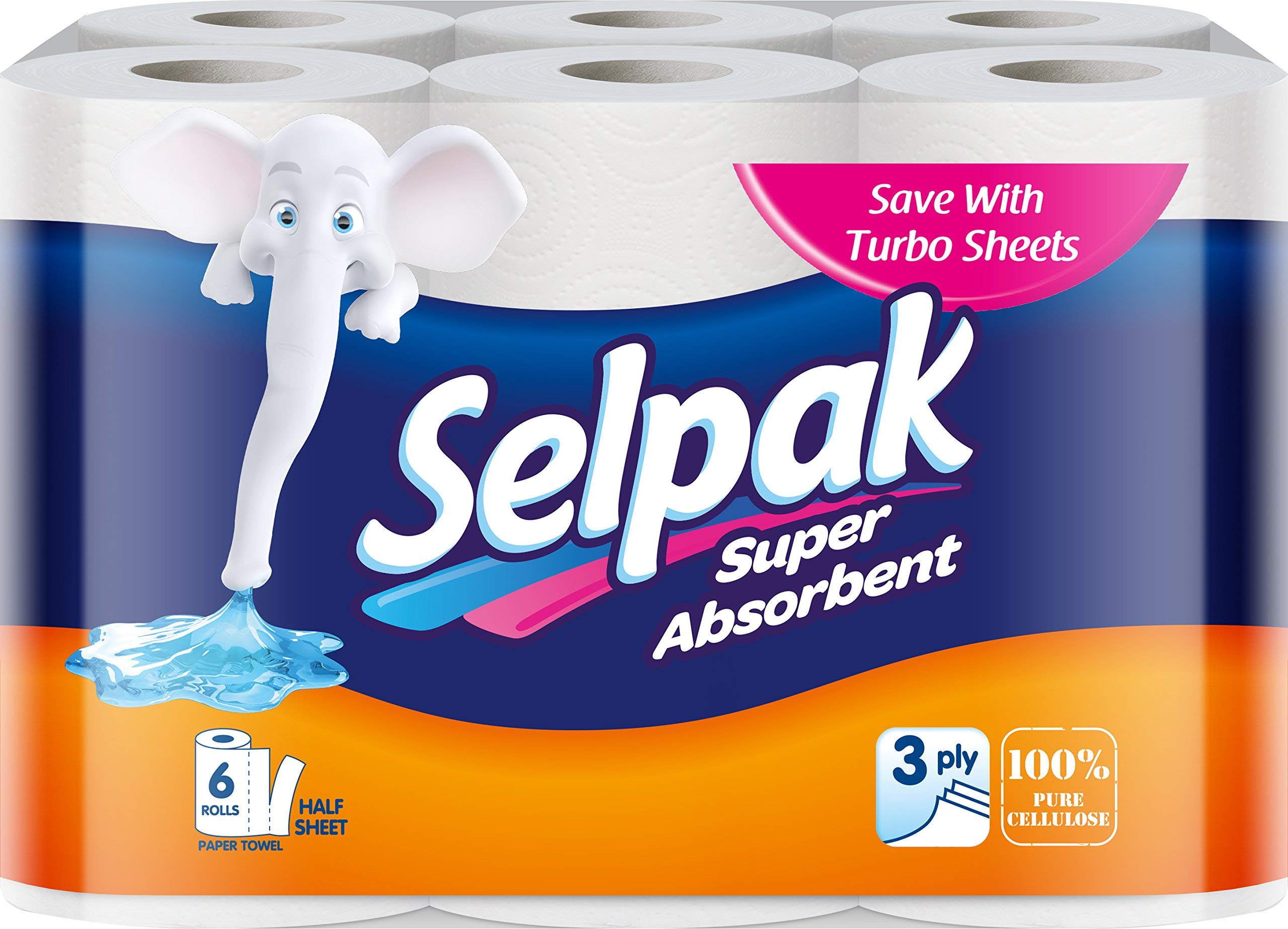 Selpak Toilet Roll 3Ply (8 Rolls/Pack) & Imported Paper Towel Kitchen