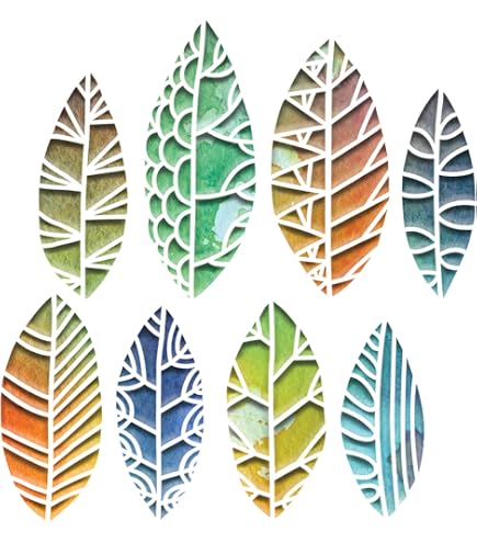 Sizzix Thinlits Set Fustelle Funky Nature Di Tim Holtz – 10 Pezzi Per Scrapbooking E Big Shot