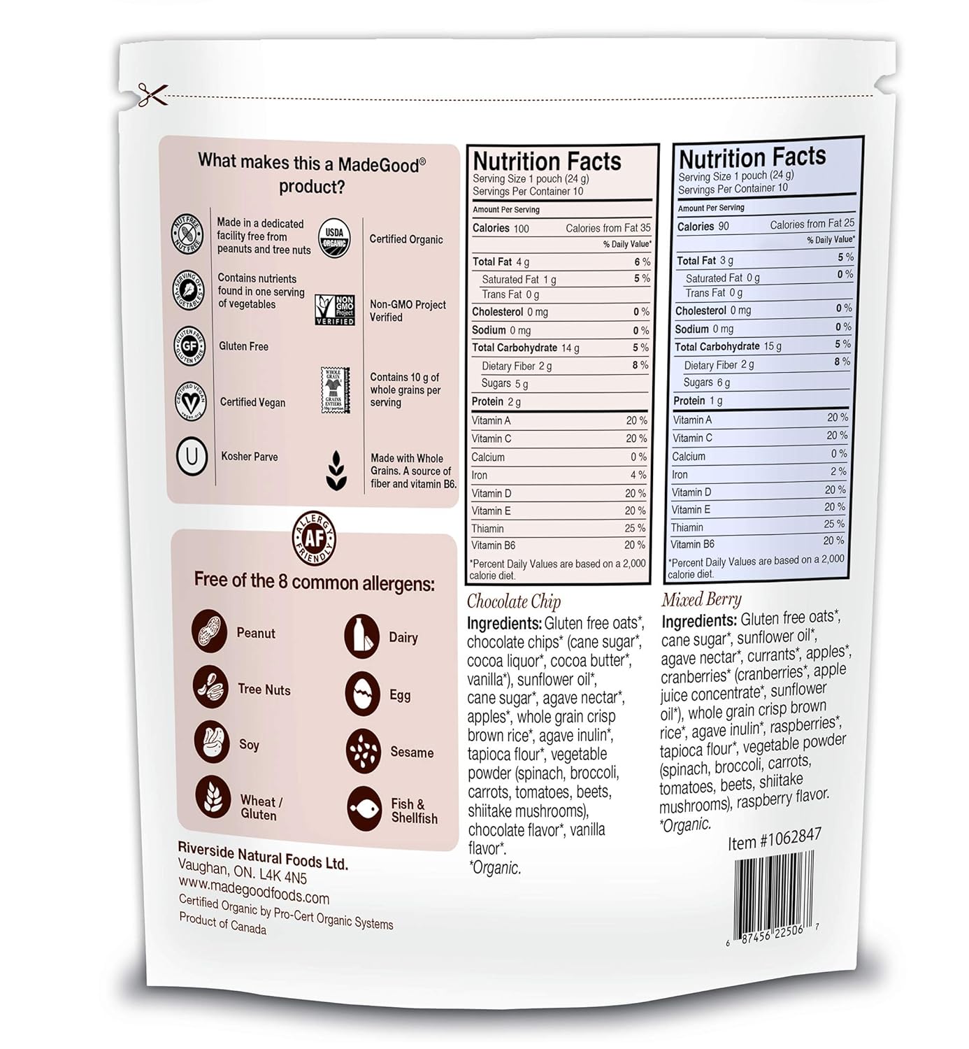 ingredients list