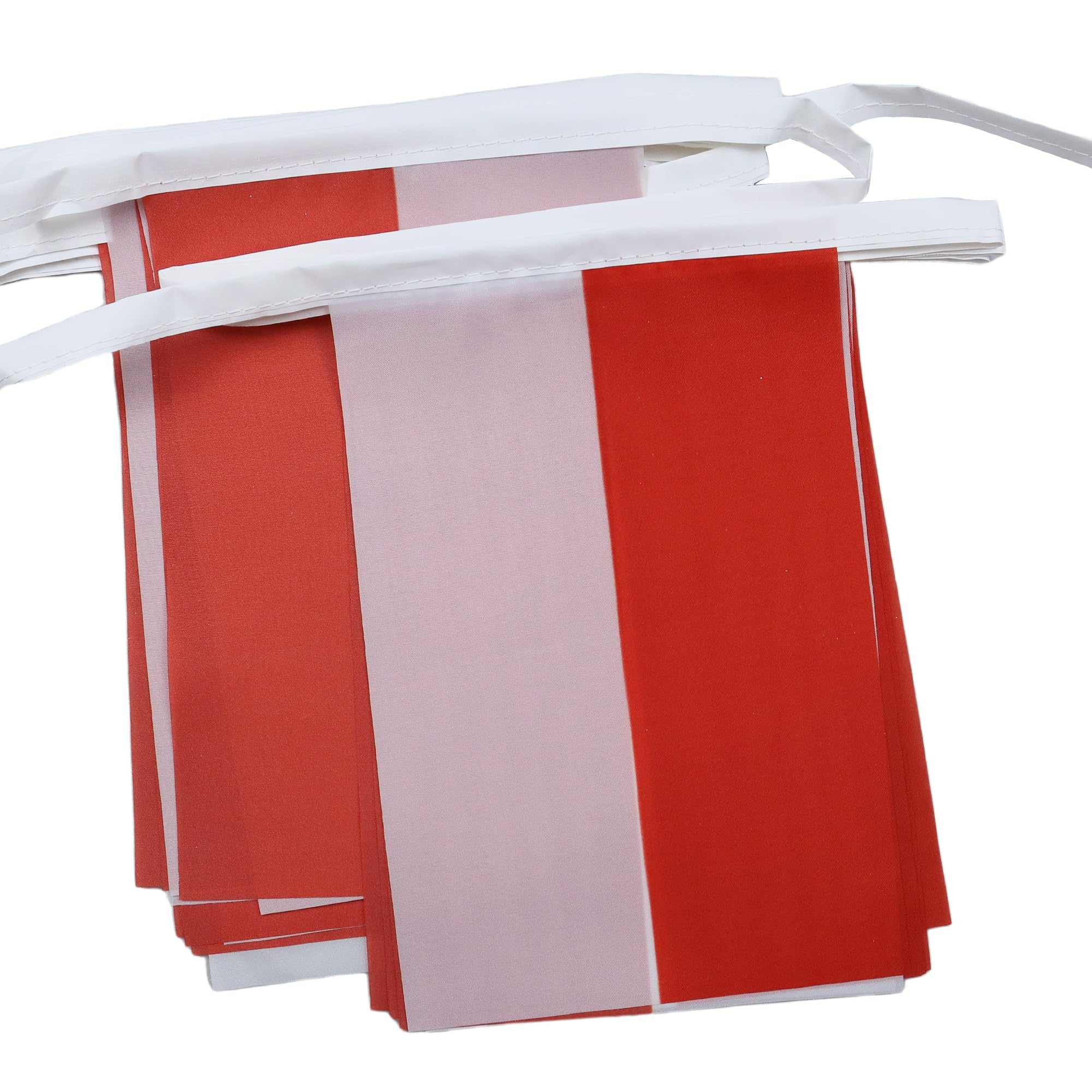 AZ FLAG Monaco Bunting Flag, 20 Ft Garland with 20 Small Monégasque Flags 8'' x 6'', 100% Polyester String Pennant, 6 meters — image 1