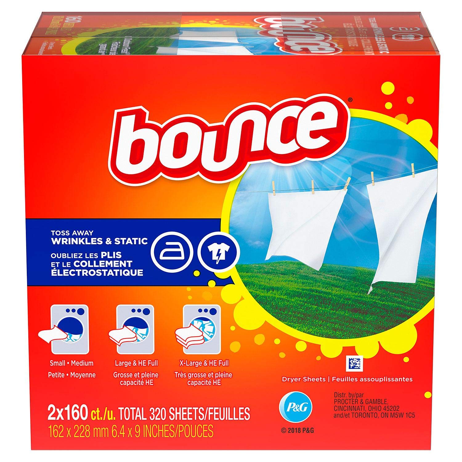 Bounce Dryer Sheets (320 ct.) SCS