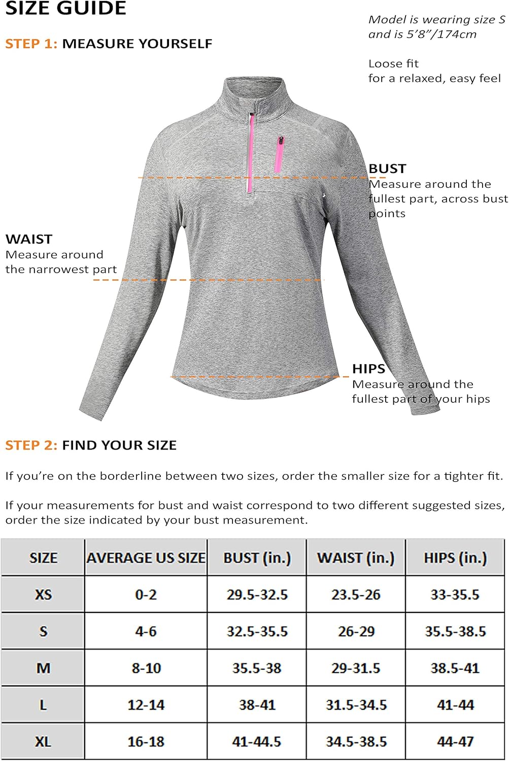 Liberty Imports Pack of 3 Women's Quarter Zip Pullovers, Athletic Long Sleeve Running Shirts: Clothing