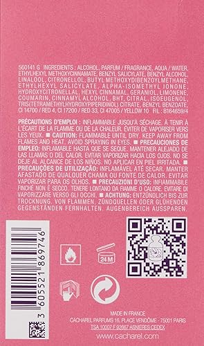 Cacharel Anais Premier Delice Agua de Colonia, Afrutada, 100 Mililitros