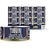 Tonnino Yellowfin Tuna Fish in Olive Oil - Pack of 12 Can (4.94 Ounces (Pack of 12), Olive Oil)
