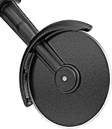 KUONIIY Motorbike Pizza Cutter Wheel Stainless Steel Plastic Black Red 21.5cm view 4