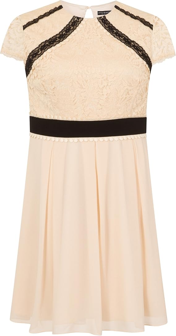 ladies cream lace dress