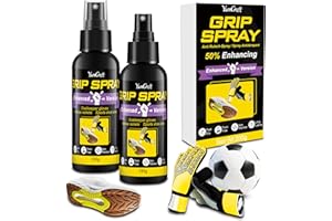 YUMCRAFT Grip Spray, 7oz Basketball Shoe Grip Spray, Anti-Slip Traction Enhancer with Long-Lasting Performance, Grip Power and Balance Control for Basketball Soles, Goalkeeper Gloves, Golf, Various Rackets