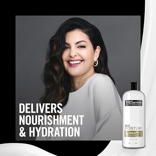 TRESEMMÉ RICH MOISTURE CONDITIONER FOR DRY HAIR RICH MOISTURE HYDRATING CONDITIONER FORMULATED WITH VITAMIN E AND BIOTIN 28 OZ