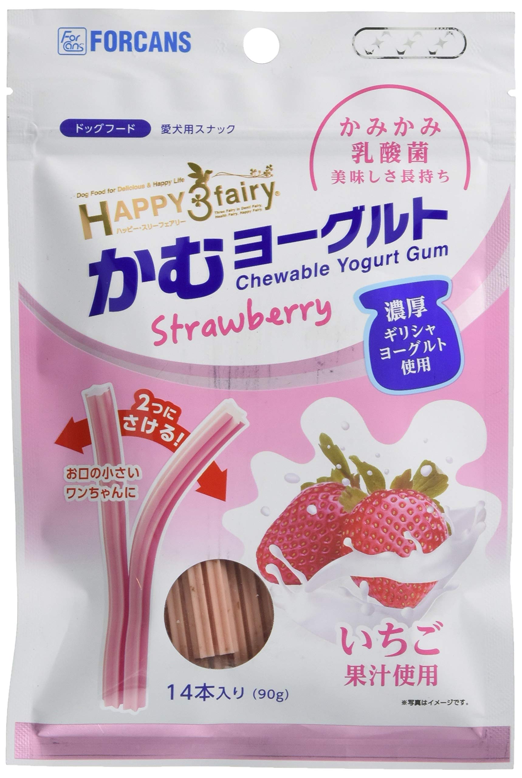 forcansフォーキャンス フォーキャンス かむヨーグルト イチゴ商品画像