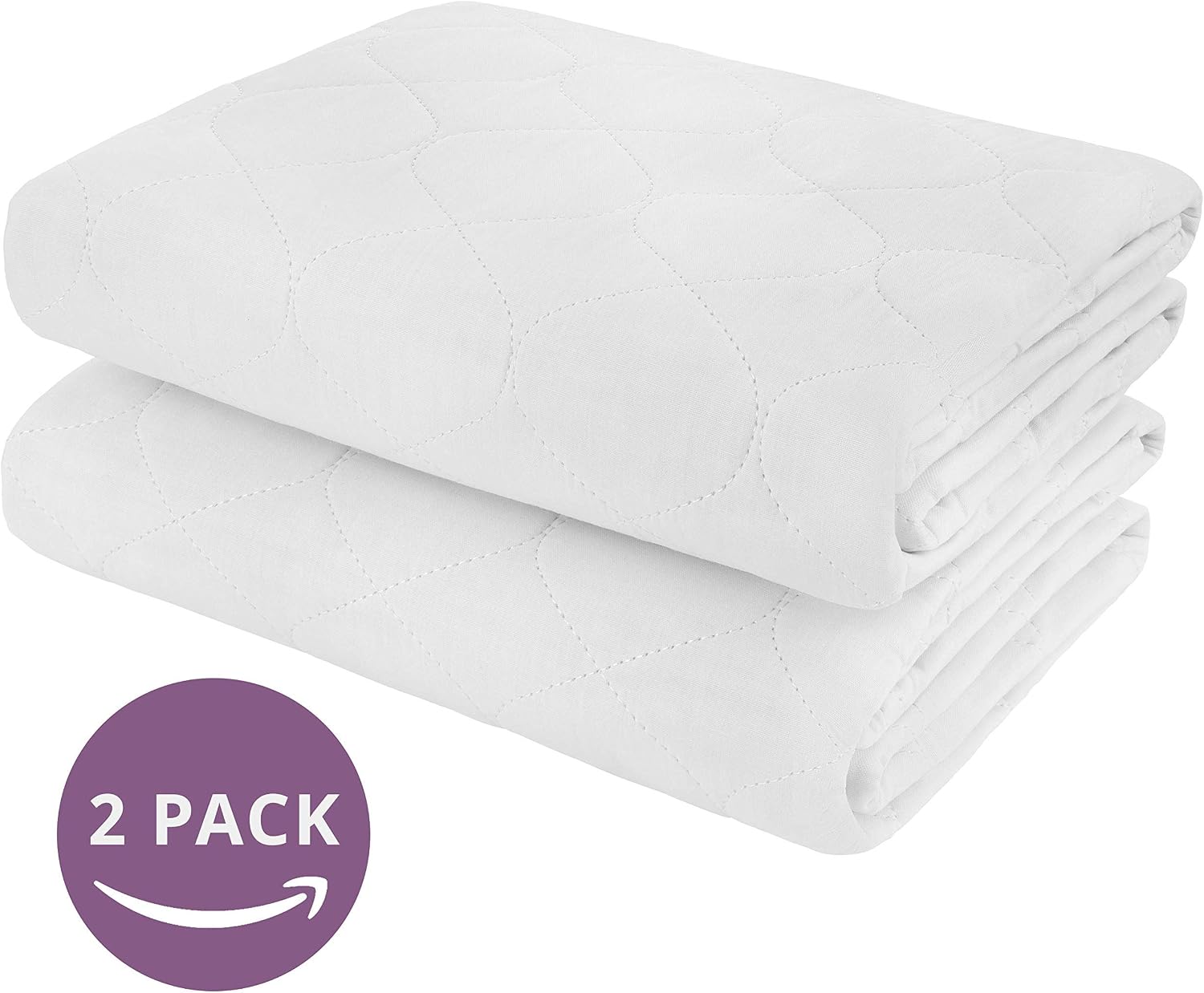 Lynmark® 2x Waterproof Bed Protector with Tuck-In Flaps, Washable Bedwetting & Incontinence Sheets Absorb Up to 2L - Image 3