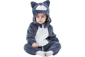 TONWHAR Unisex Baby Animal Halloween Costume Kid's and Toddler's Autumn Winter Outfits Jumpsuit