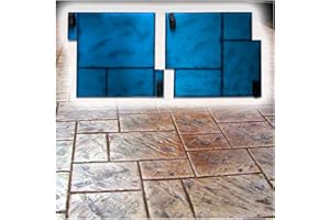 Set of Polyurethane Mat Stamps TOP STONE | Texturing Pattern Stone Concrete Cement Imprint Texture Stamp Mat Stamping,500 х 3