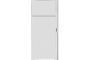 GUARDIAN BUILT Guardian Retractable Screen Door Retractable Screen Doors for Single Door (36''X 80'',White) Heavy Duty Aluminum Easy Assemble Invisible Screen Door Patio Mosquito Proof Adjustable Width 32''- 36''