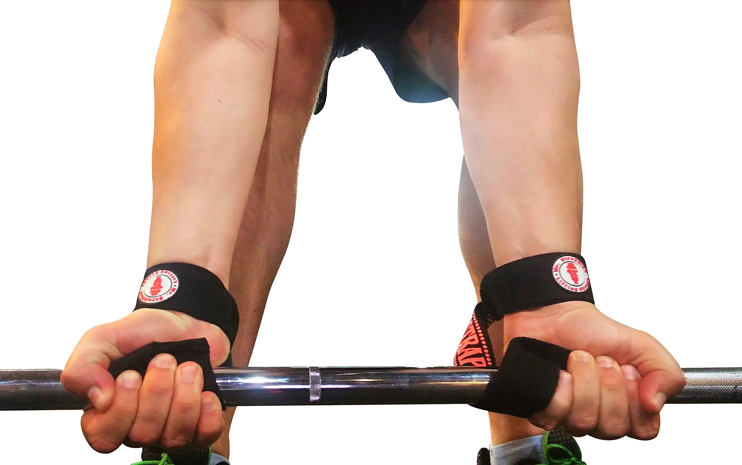 Mr. Strapping Lifting Straps for Weightlifters, Crossfit WOD Training, Bodybuilding – Heavy Duty Durable Padded Men & Women Anti-Slip Gym Grip Hand & Wrist Support Wrap Belt Bands, 1 Pair