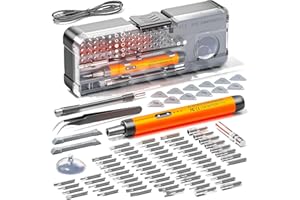 ANVANNA Electric Screwdriver Set, Precision Screwdriver Set, Magnetic Drill Bit, Magnetic Storage, Mini Precision Electric Screwdriver Repair Kit for PC RC Electronics