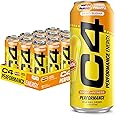 Cellucor C4 Energy Drink x Hawaiian Pineapple Popsicle, Carbonated Sugar Free Pre Workout Performance Drink with no Artificial Colors or Dyes, 16 Oz, Pack of 12