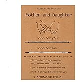 Lcherry Pinky Promise Distance Matching Friendship Couple Bracelets for Women Funny Morse Code Bracelet for Women 2 Pieces Christmas gifts