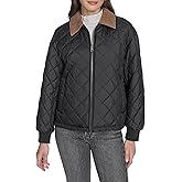Levi's Women's Diamond Quilted Jacket With Corduroy Collar