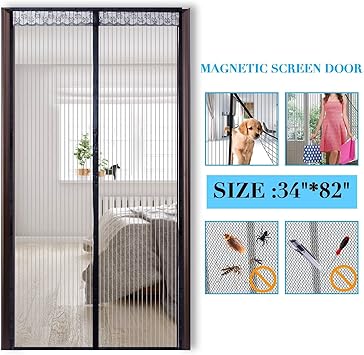 Paicloud Magnetic Screen Door Mesh Curtain Fits Doors Up To 34 X