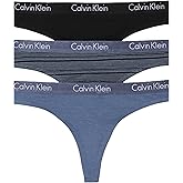 Calvin Klein Women's Motive Cotton Multipack Thong Panty (3 Pack)