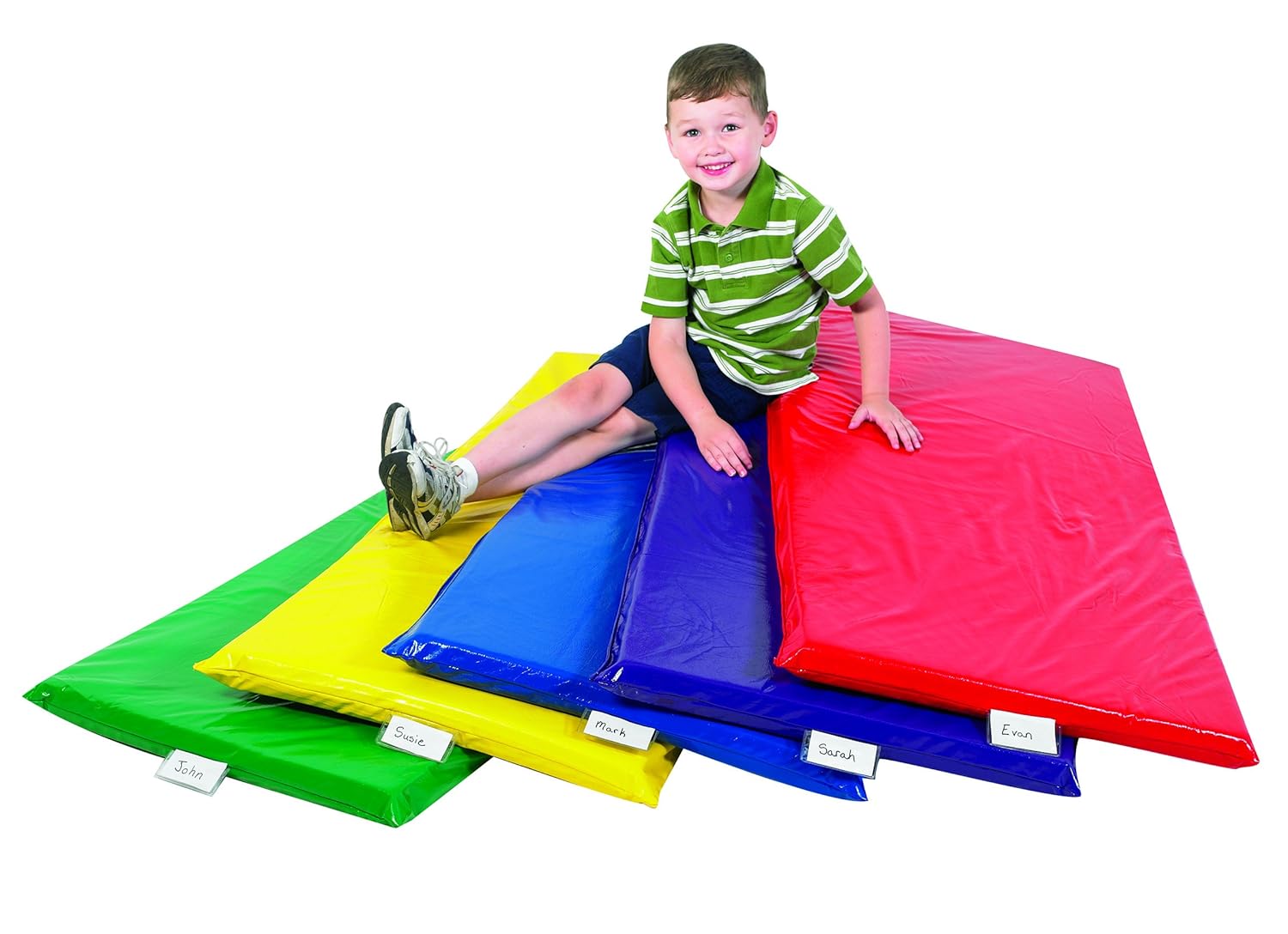 Children's Factory, Rainbow Rest Mats, Set - 5, Nap Mats for Homeschool/Montessori/School, Napping Floor Mats for Kids & Toddlers, Daycare Furniture