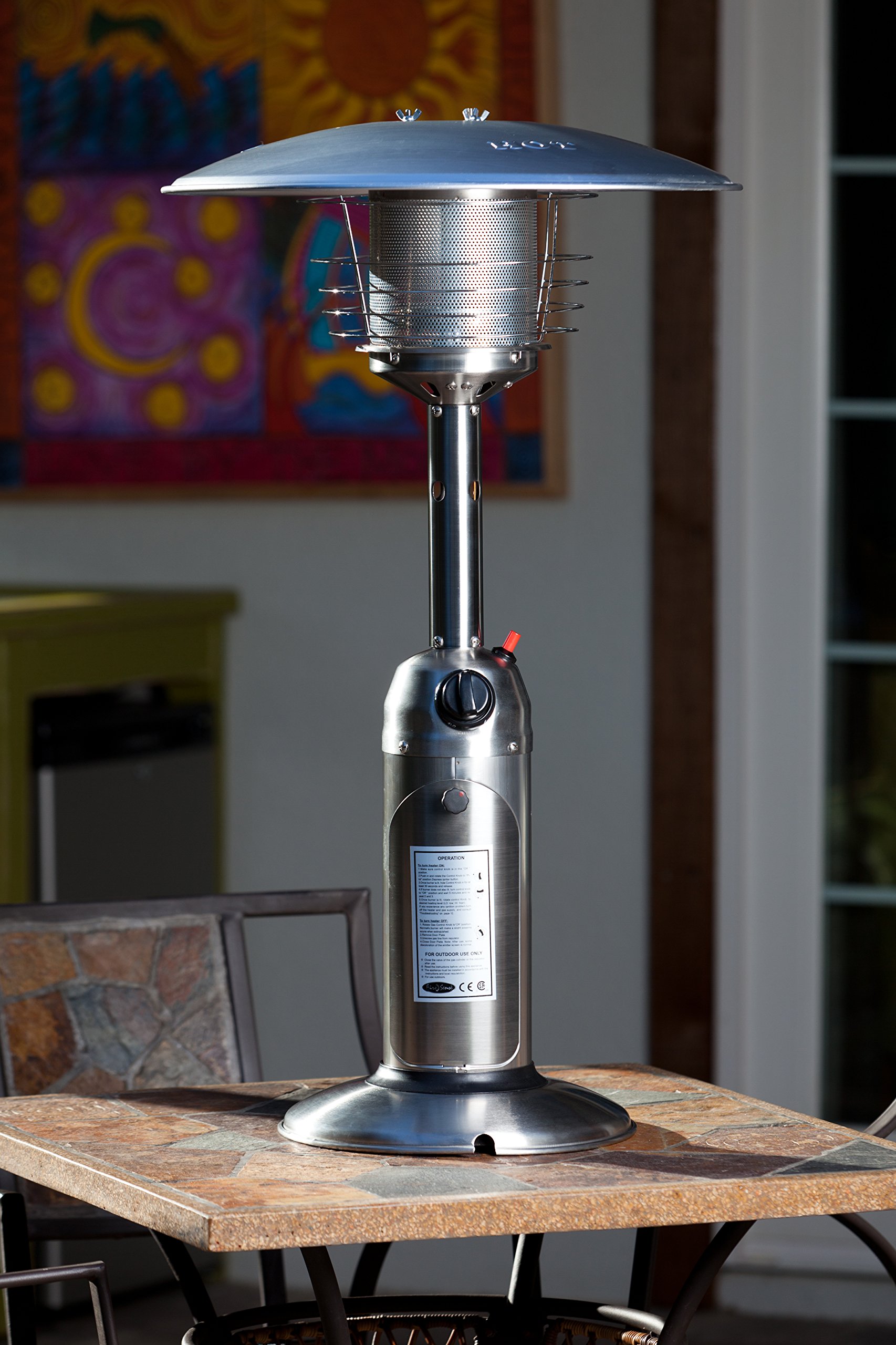 Fire Sense Propane Table Top Patio Heater Stainless Steel Buy
