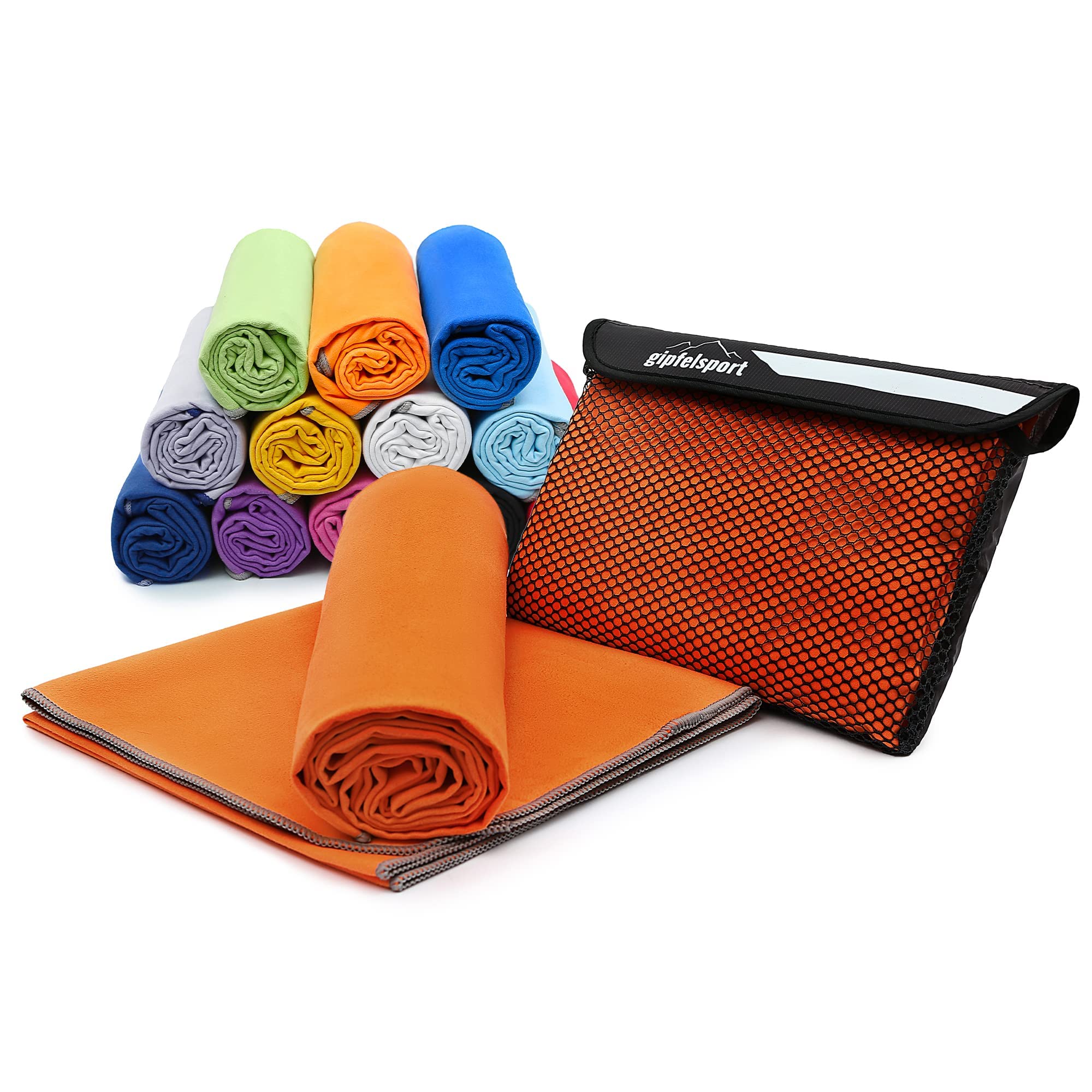 gipfelsport Microfibre Towel | 13 - Orange | M(110x50cm)
