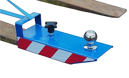 IB_KL Rangierhilfe für Gabelstapler Anhänger Stapler Kugelkopf Radlader Wohnwagen Gabeln maximal 110x50 Farbe Blau