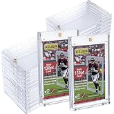 24 ct 130pt Magnetic Card Holders, One Card Touch Holder for Trading Cards, Baseball Card Protectors Hard Plastic, Magnetic Thick Card Display Case for Sports