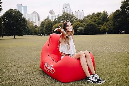 Windpouch Chill 2 0 Inflates In 10 Seconds No Pump Needed Inflatable Air Chair Lounger Portable Lightweight Extremely Durable Perfect At