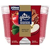 Glade Scented Candle, Apple of My Pie, Limited Edition, 3-Wick Candle, Air Freshener Infused with Essential Oils for Home Fra