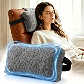 SUPA MODERN Adjustable Headrest Pillow for Recliner, Armchair &amp; Sofa &ndash; Breathable, Non-Slip Shredded Memory Foam with Washable Cover for Neck Support &amp; Pain Relief (Straps)