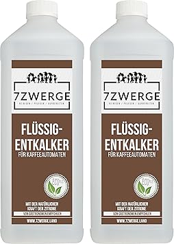 Flüssig-Entkalker für Kaffeevollautomaten 2 x 1000 ml I Kaffeemaschine I Vollautomat | Kaffeepadmaschine I Universal einsetzb