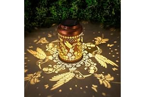 WACLSTDAY Hummingbird Solar Lanterns Outdoor Waterproof Hummingbird Garden Decor Mothers Day Gifts for Women Mom Grandma Hanging Solar Lights Metal Decoration Outside for Yard,Patio,Backyard,Porch,Tabletop