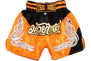 MUAY NATION Muay Thai Shorts for Kids (2 Years - 12 Years) Girls Boys Boxing Trunks for Kickboxing MMA Youth Martial Arts