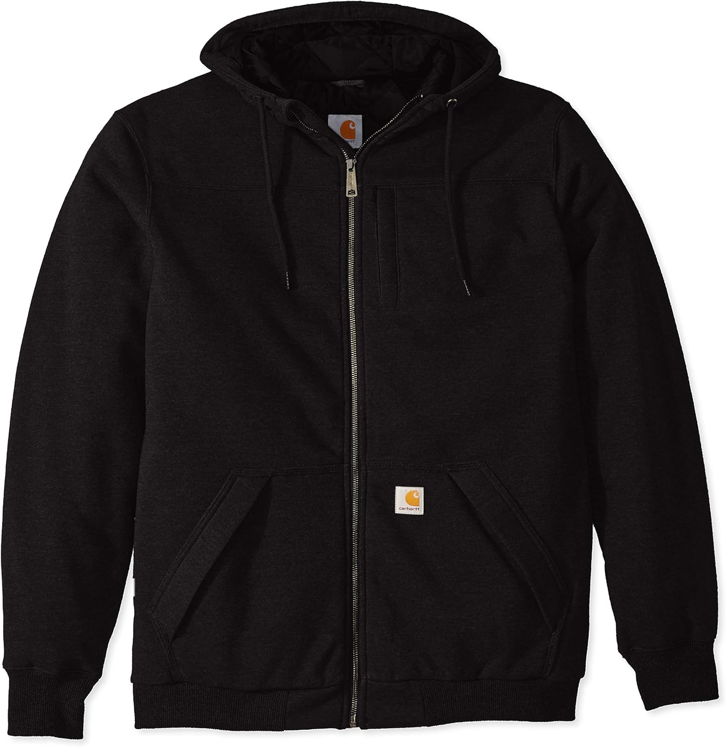 Carhartt Men's Big & Tall RD Rockland Sherpa Lined Hooded Sweatshirt, Black, 3X-Large/Tall at  Men’s Clothing store