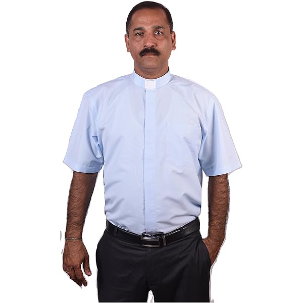 Amazon.com: Clerical Clergy Vicar Priest Collar Men's Shirts Short