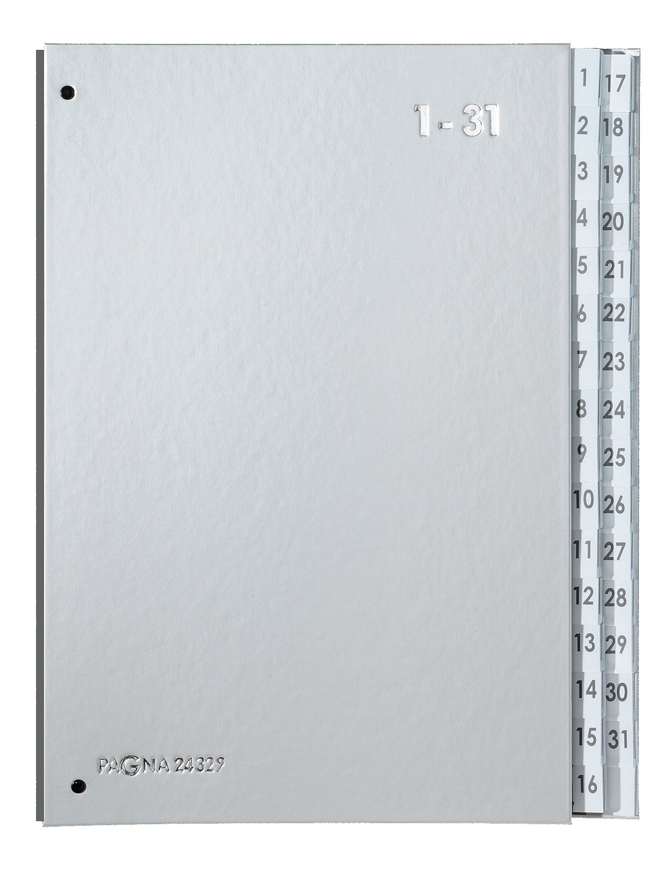 Pagna 24329-14 Organiser File 265 x 340 x 40 mm 32 Sections 1-31 Silver