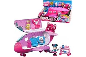 Disney Junior Minnie Mouse Bow-Liner Jet Toy Figures and Playset, Officially Licensed Kids Toys for Ages 3 Up by Just Play