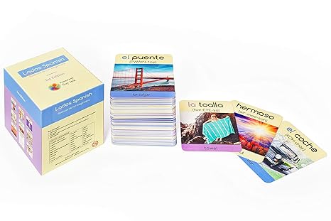 Amazon Com Lados Spanish Spanish Flash Cards Learn Basic